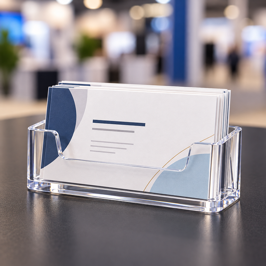 Clear Countertop Business Card Holder